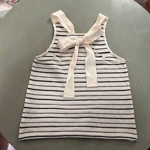 Madewell Striped Tank with Bow in Back